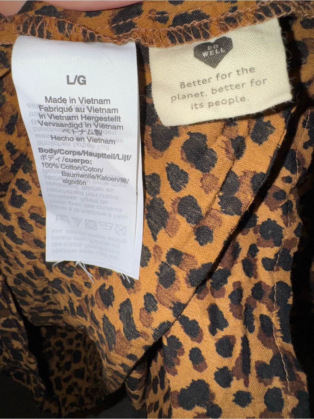 Madewell Leopard Print Blouse - Brown/Black Breezy Comfort Versatile Maximalist - Picture 4 of 4